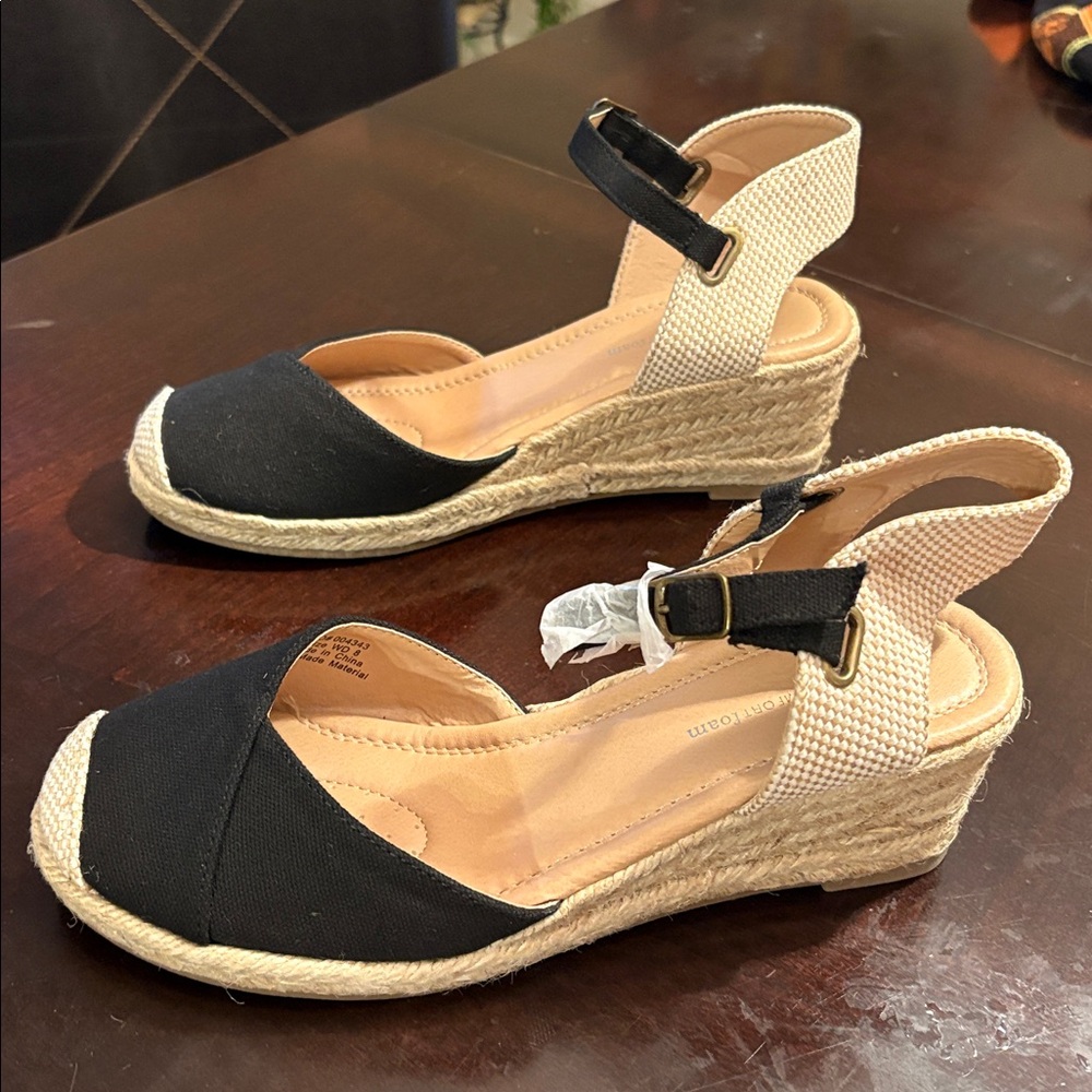 Espadrille Wedge Sandals - black from Nordstrom - Picture 2 of 5